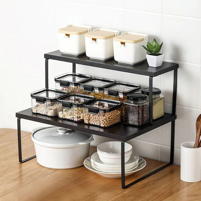Kitchen Cabinet Metal Rack (Pack of 2)
